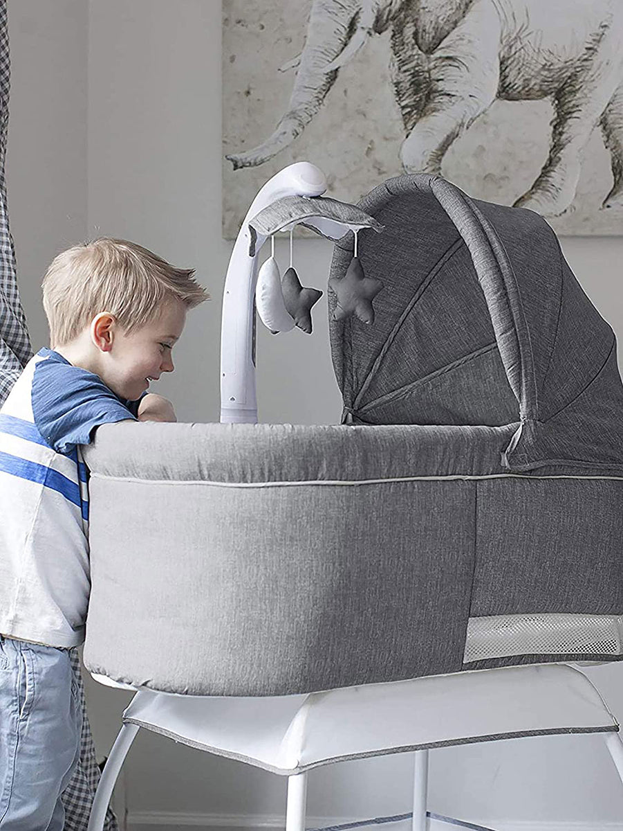 TruBliss Deluxe Bassinet - Stonewash