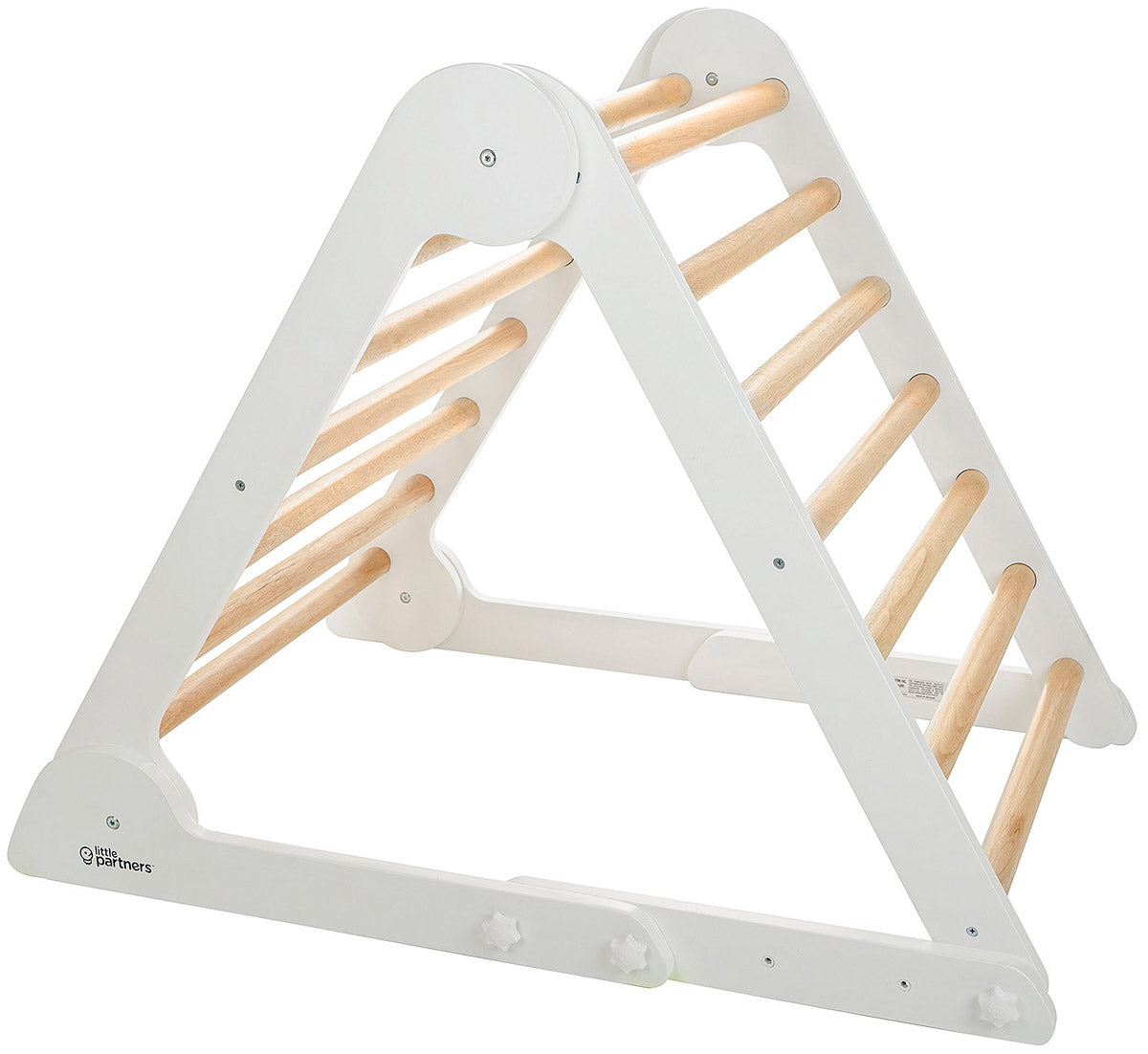 Little Partners Learn N Climb Triangle - Soft White / Natural (Unassembled)