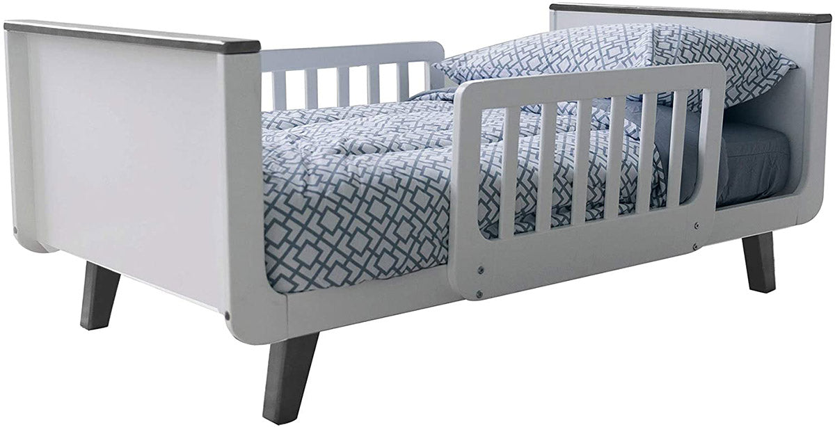 Little Partners MOD Toddler Bed - White & Earl Grey