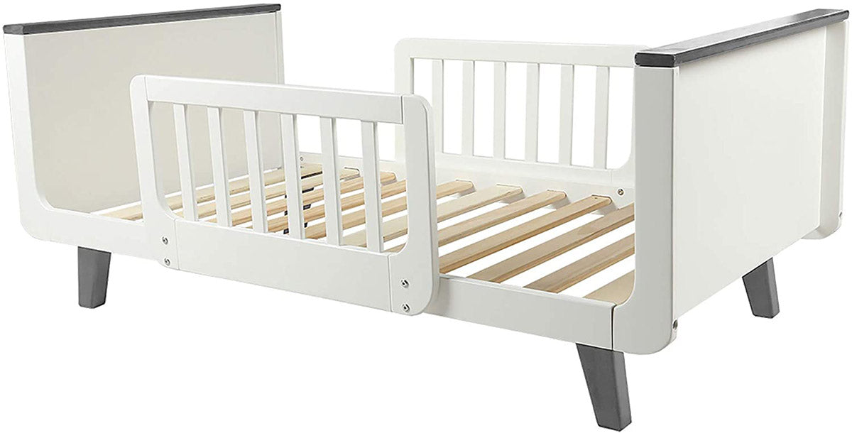 Little Partners MOD Toddler Bed - White & Earl Grey