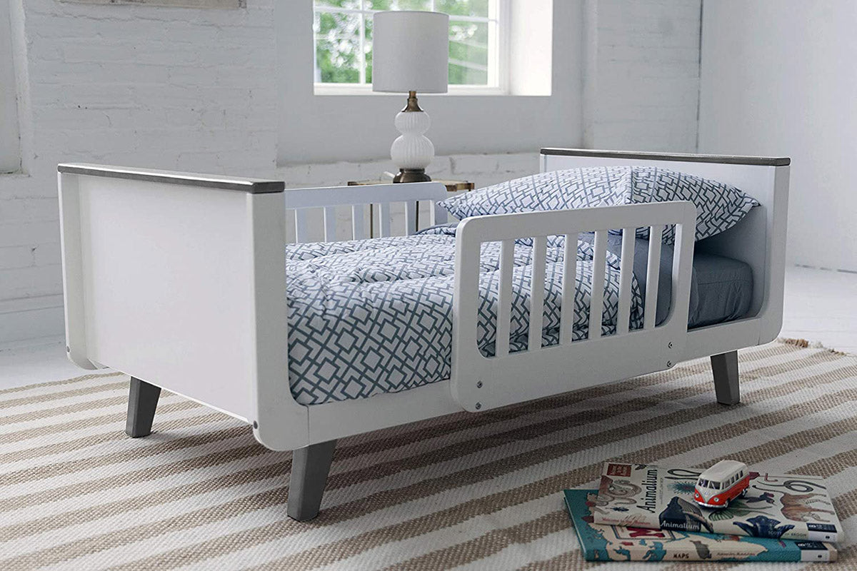 Little Partners MOD Toddler Bed - White & Earl Grey