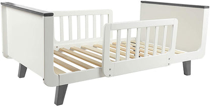 Little Partners MOD Toddler Bed - White & Earl Grey