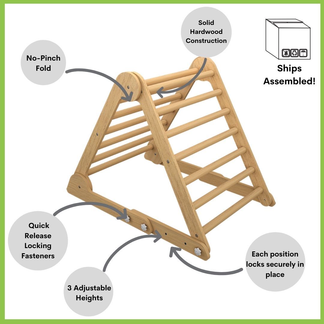 Little Partners Learn ?N Climb Triangle - Natural (Fully Assembled)