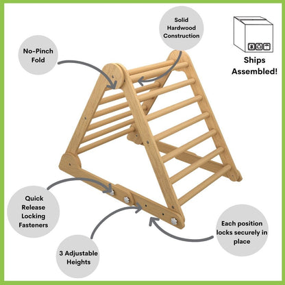 Little Partners Learn ?N Climb Triangle - Natural (Fully Assembled)