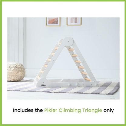 Little Partners Learn N Climb Triangle - Soft White / Natural (Fully Assembled)