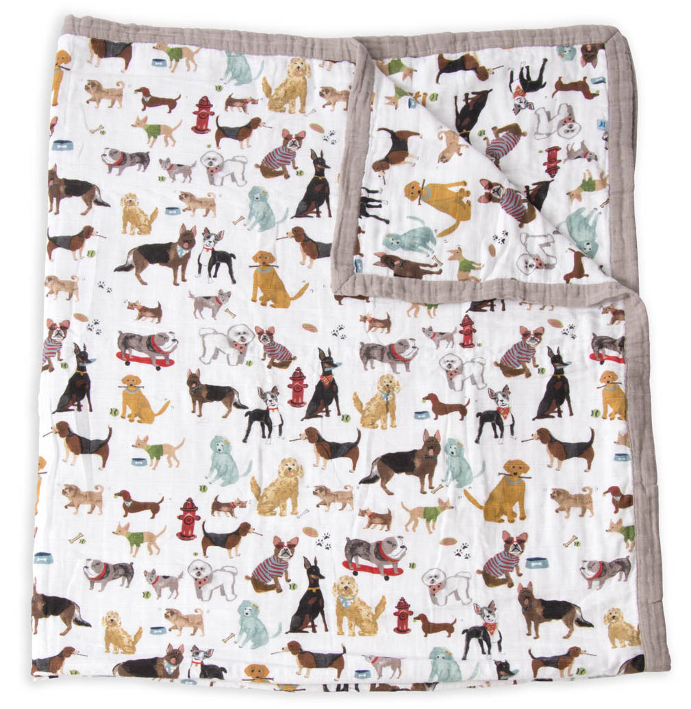 Little Unicorn Cotton Muslin Big Kid Quilt - Woof