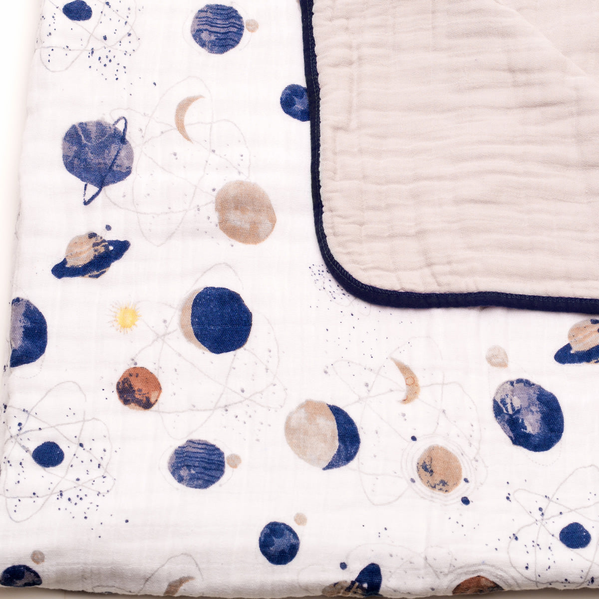 Little Unicorn Cotton Muslin Quilt - Planetary