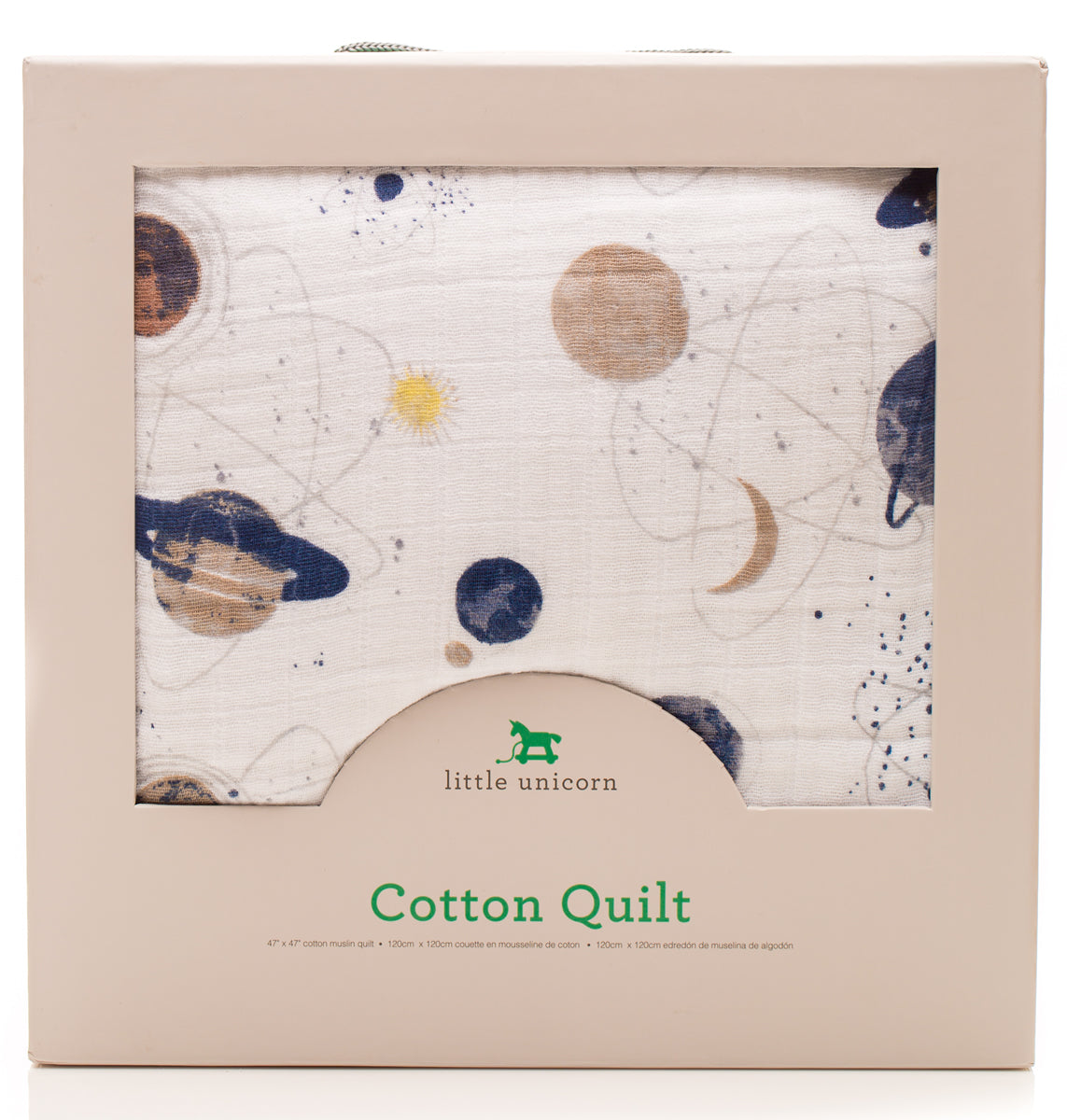 Little Unicorn Cotton Muslin Quilt - Planetary