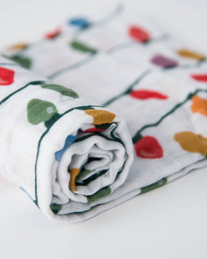 Little Unicorn Cotton Muslin Swaddle - Christmas Bulbs