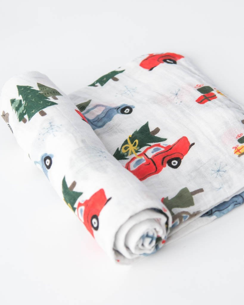 Little Unicorn Cotton Muslin Swaddle - Holiday Haul