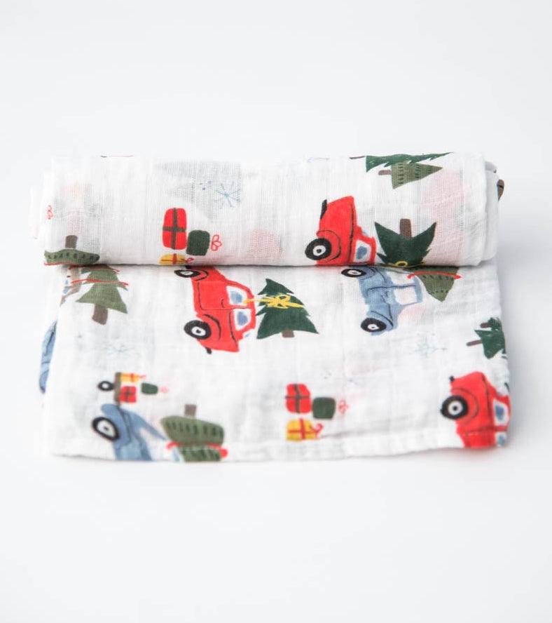 Little Unicorn Cotton Muslin Swaddle - Holiday Haul