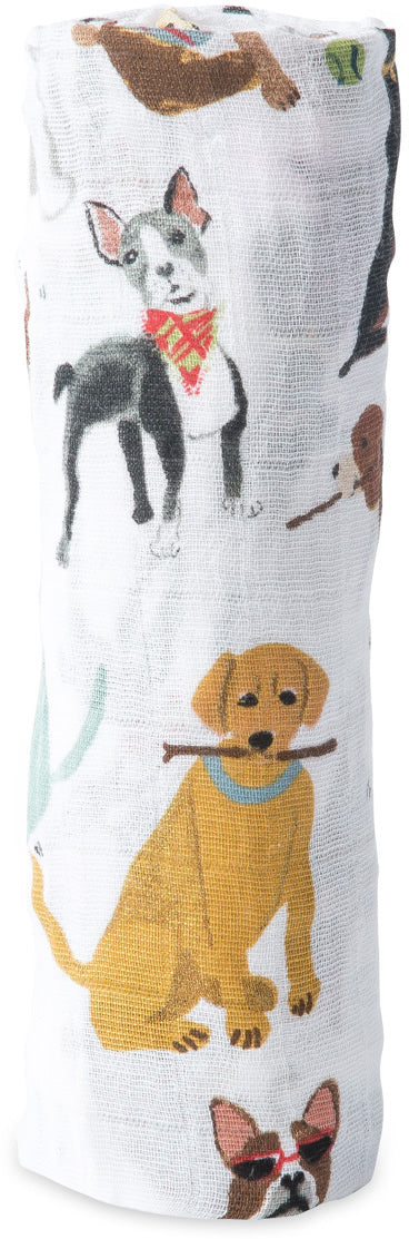 Little Unicorn Cotton Muslin Swaddle - Woof