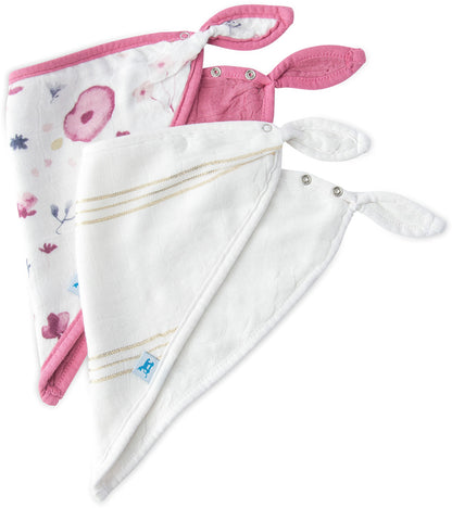 Little Unicorn Deluxe Muslin Bandana Bib 2 Pack - Fairy Garden