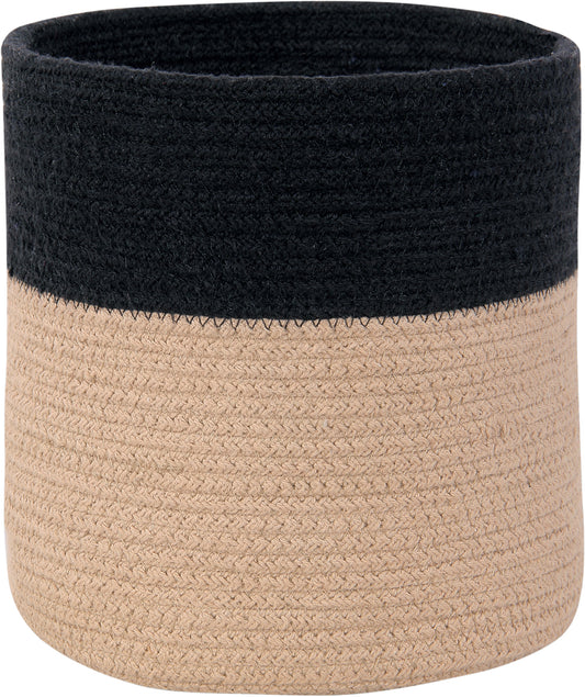 Lorena Canals Basket Dual - Black/Linen (8" x 8")