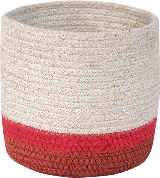 Lorena Canals Basket Mini Tricolor - Natural (6" x 6")