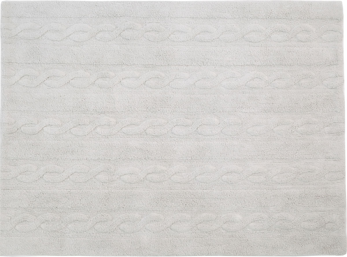 Lorena Canals Braids Rug - Pearl Grey (4' x 5' 3")