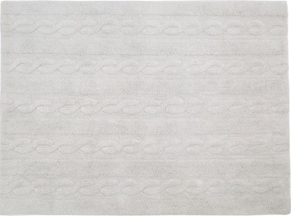 Lorena Canals Braids Rug - Pearl Grey (4' x 5' 3")