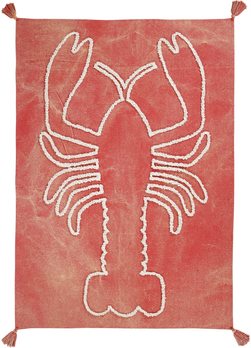 Lorena Canals Giant Lobster Brick Red Wall Hanging