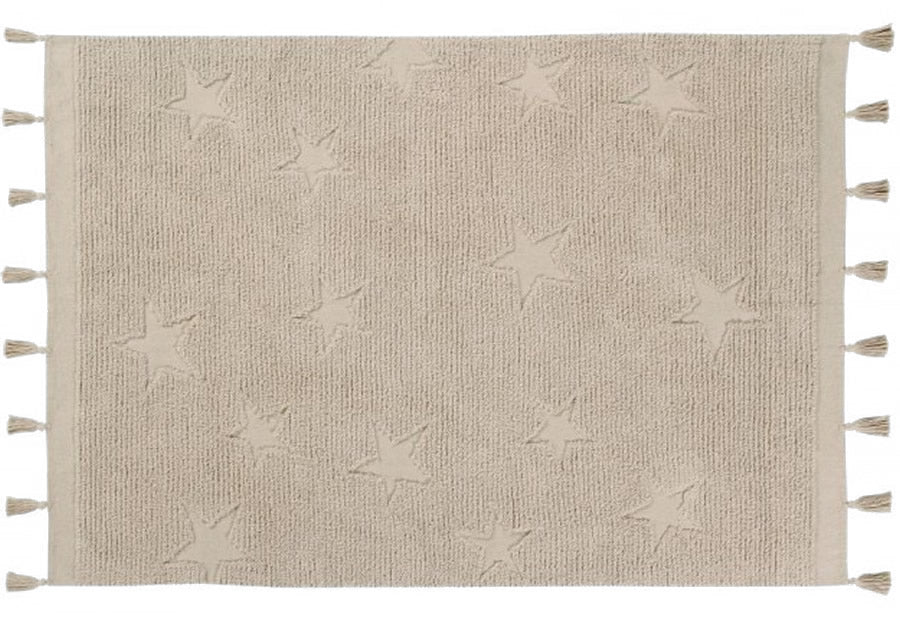 Lorena Canals Hippy Stars Rug - Natural (4'x 5'9")