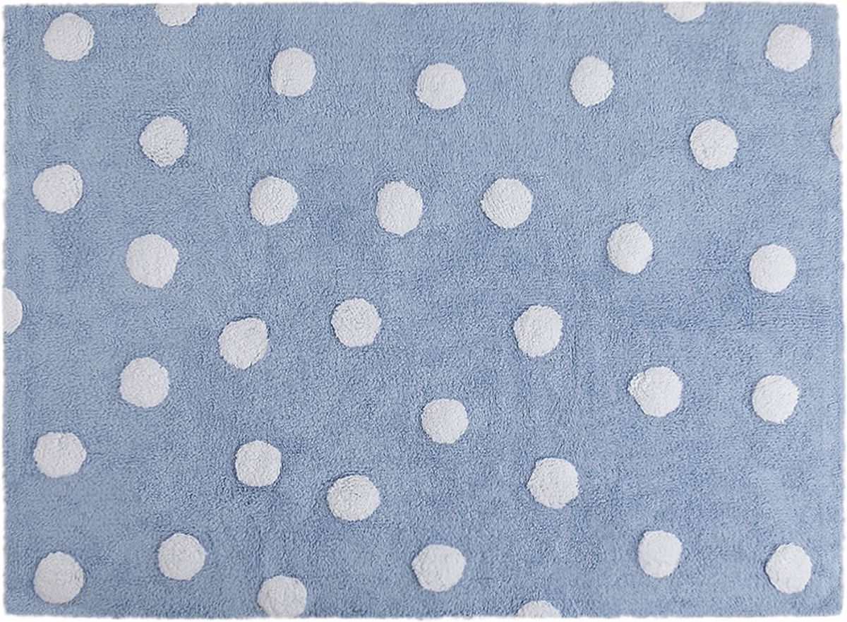 Lorena Canals Polka Dots Rug - Blue (4' x 5' 3")