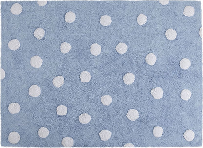 Lorena Canals Polka Dots Rug - Blue (4' x 5' 3")