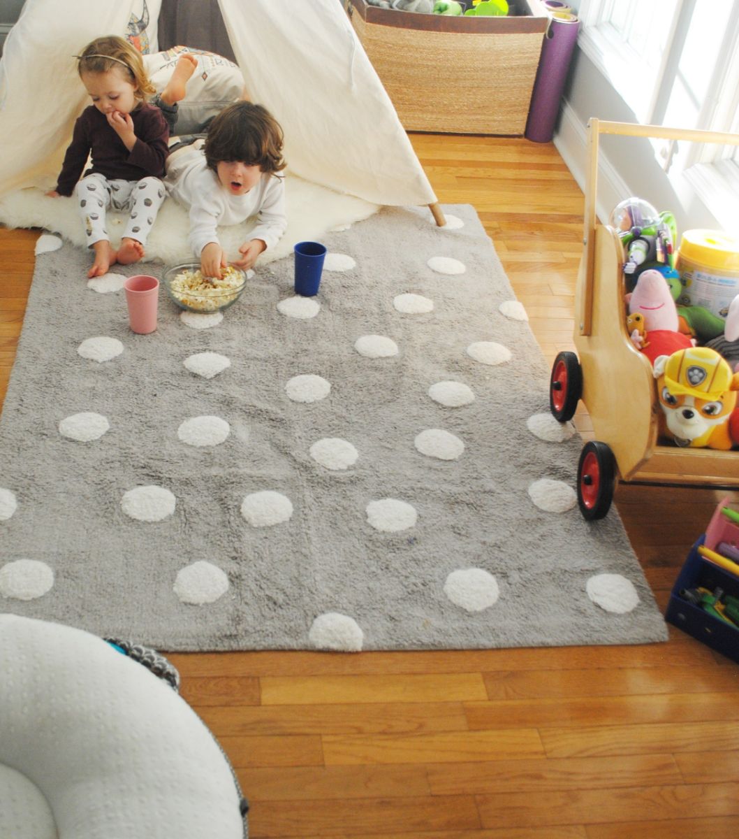 Lorena Canals Polka Dots Rug - Grey (4' x 5' 3")