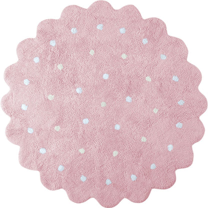 Lorena Canals Round Rug - Little Biscuit - Pink (4' 8")