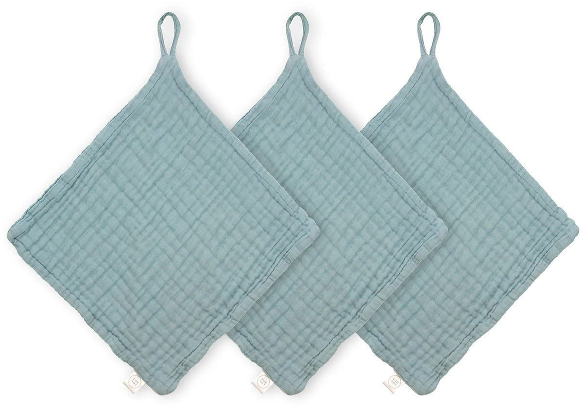 Lou Lou & Company Washcloth, 3 Pack - Steel