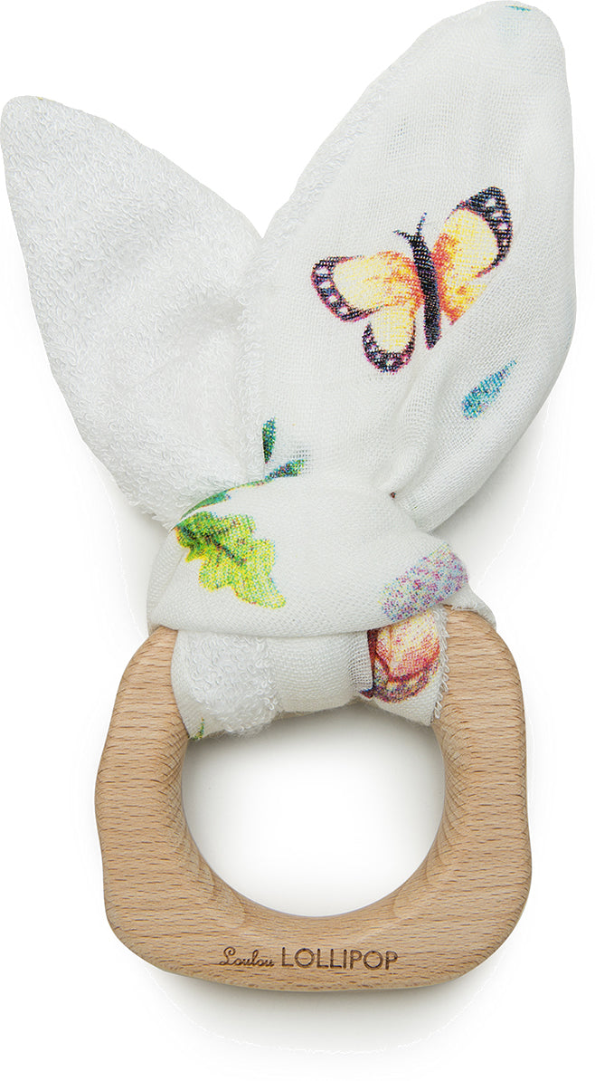 Loulou Lollipop Bunny Ear Teether - Woodland Gnome