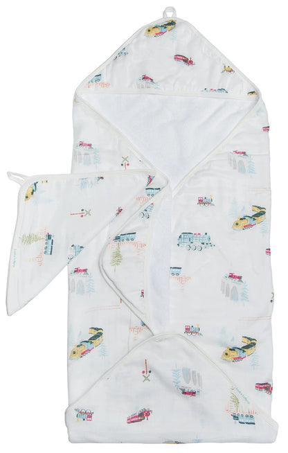 Loulou Lollipop Hooded Towel Set - All Aboard