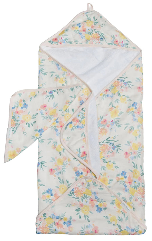 Loulou Lollipop Hooded Towel Set - Floral Bouquet