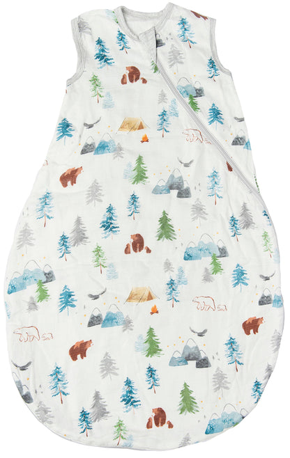 Loulou Lollipop Lightweight Muslin Sleep Bag, 0-6 m - Adventure Begins