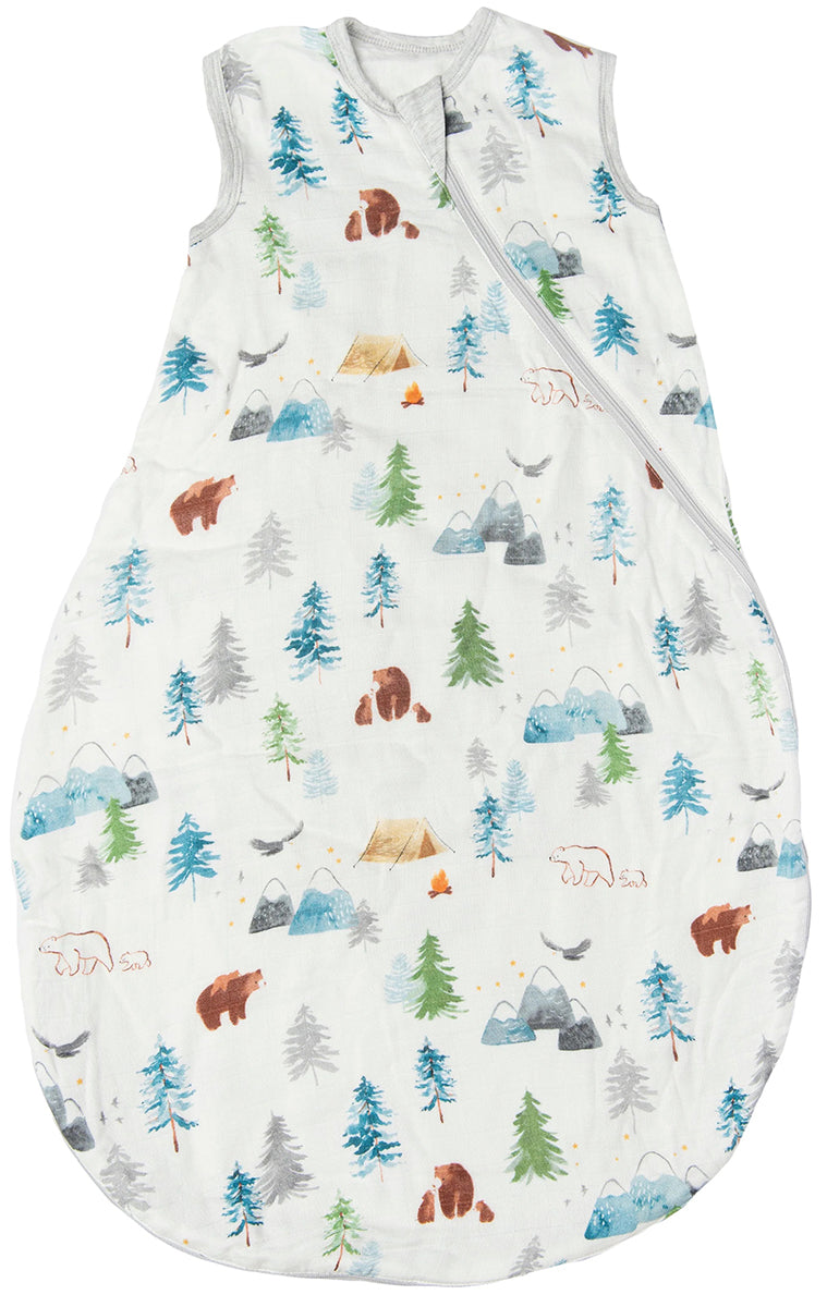 Loulou Lollipop Lightweight Muslin Sleep Bag, 6-18 m - Adventure Begins