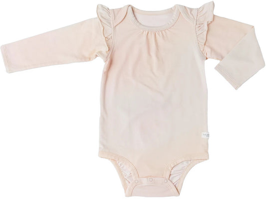 Loulou Lollipop Long Sleeve Bodysuit in TENCEL - Rainbow Dye (3-6 M)