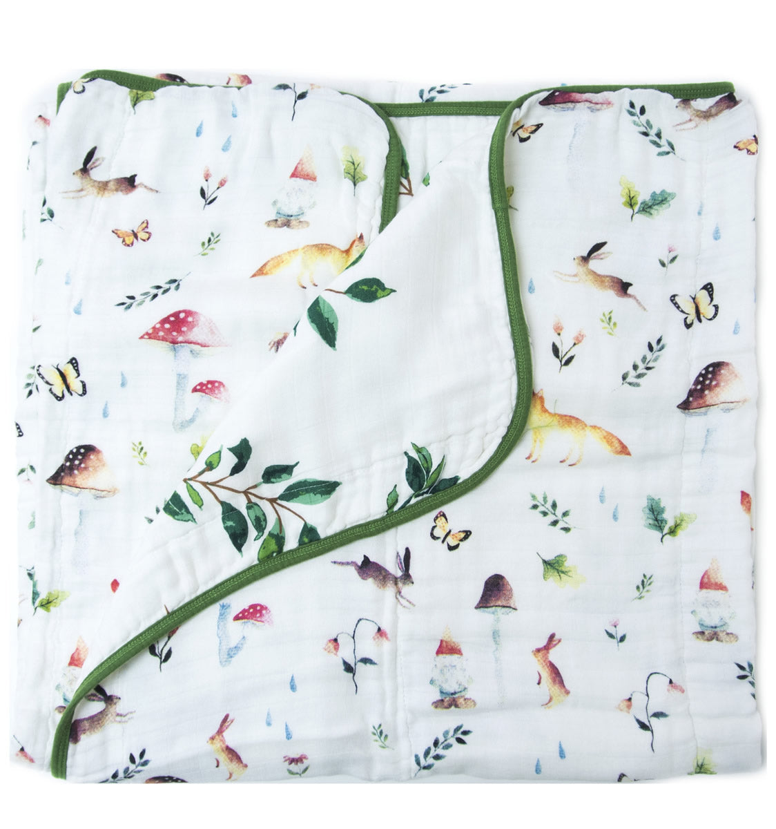 Loulou Lollipop Luxe Muslin Quilt - Woodland Gnome