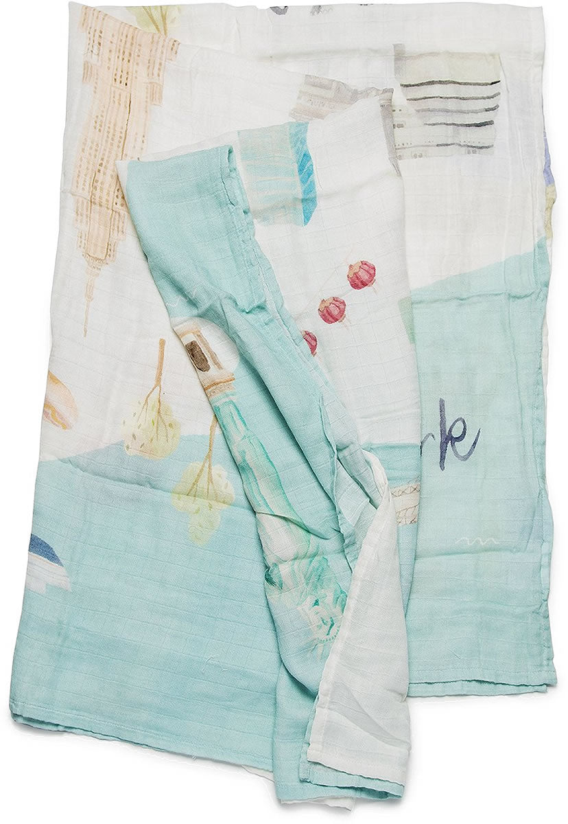 Loulou Lollipop Luxe Muslin Swaddle - New York