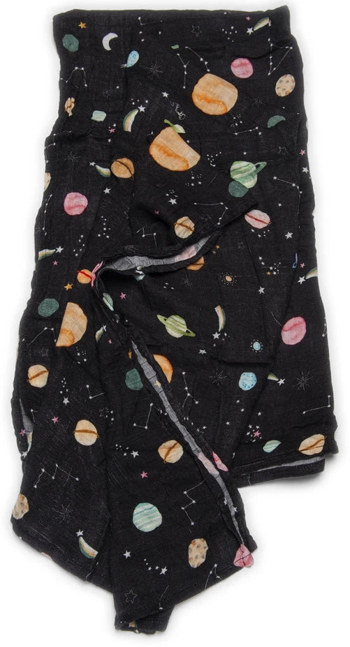 Loulou Lollipop Luxe Muslin Swaddle - Planets