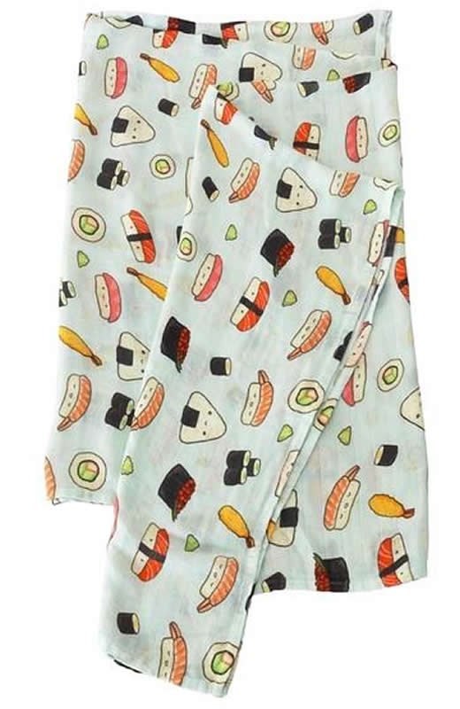 Loulou Lollipop Luxe Muslin Swaddle - Sushi