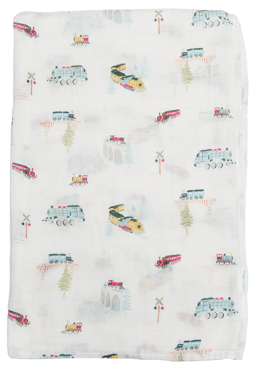 Loulou Lollipop Muslin Swaddle - All Aboard