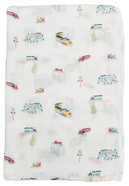 Loulou Lollipop Muslin Swaddle - All Aboard