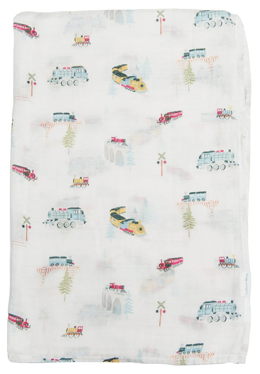 Loulou Lollipop Muslin Swaddle - All Aboard