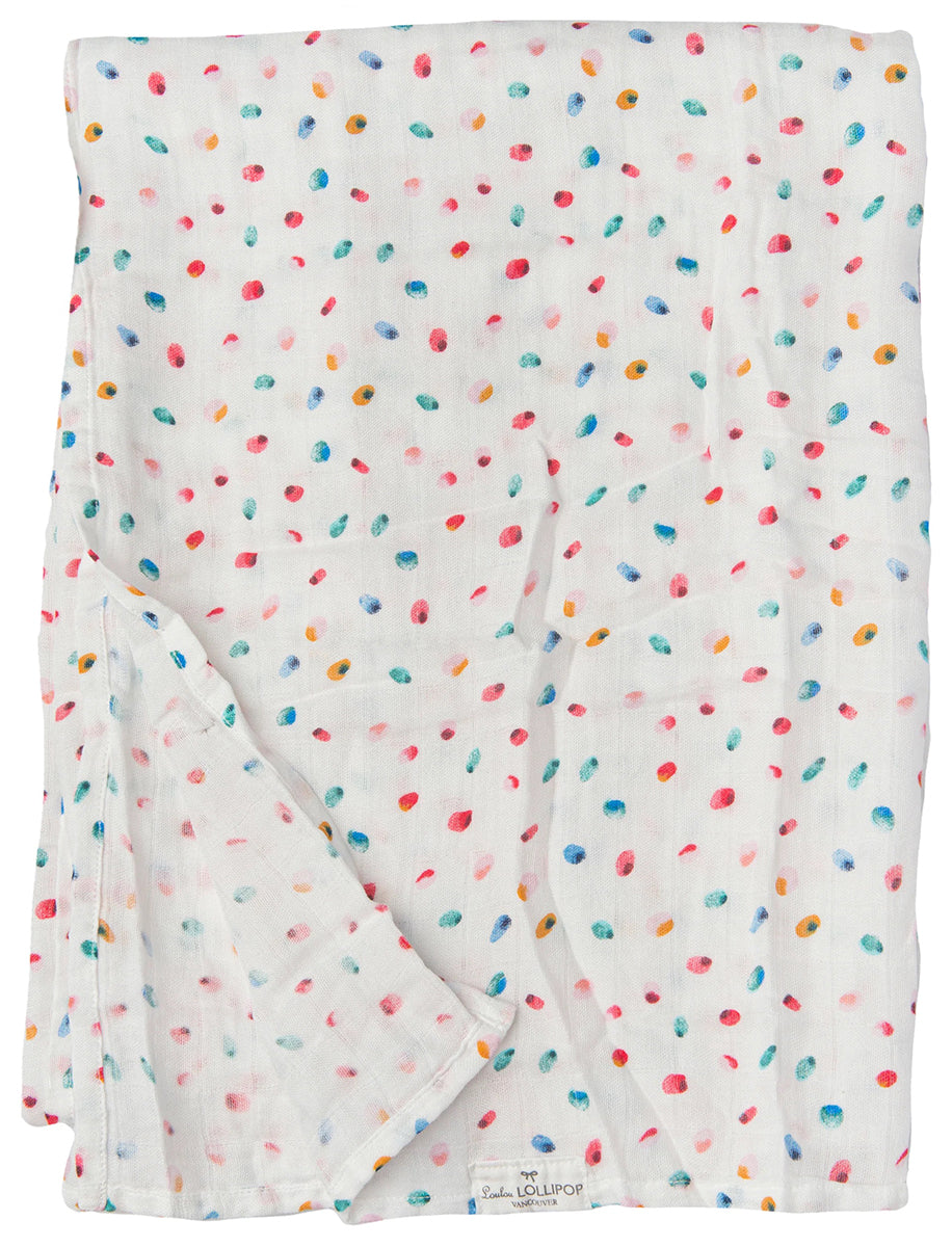 Loulou Lollipop Muslin Swaddle - Butterfly Dots