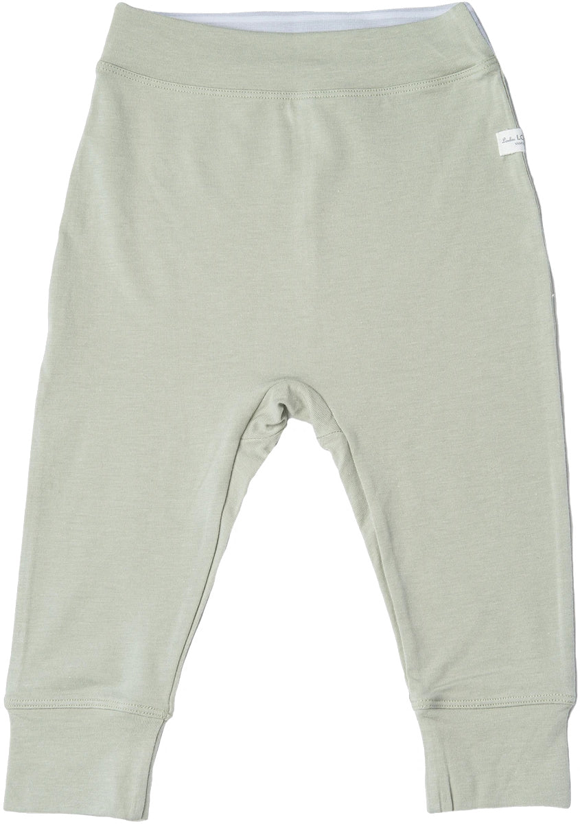 Loulou Lollipop Pants in TENCEL - Sage (0-3 M)