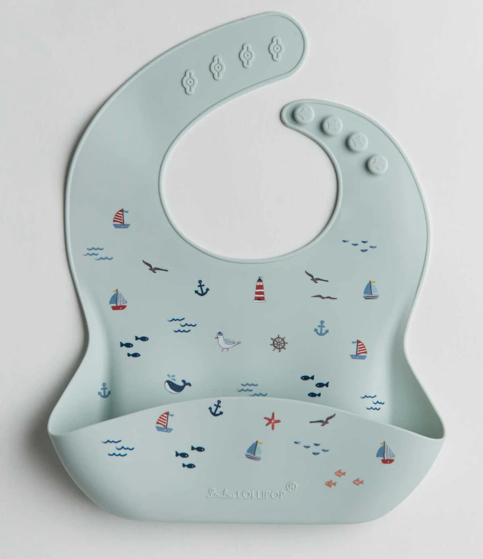 Loulou Lollipop Silicone Bib - Set Sail