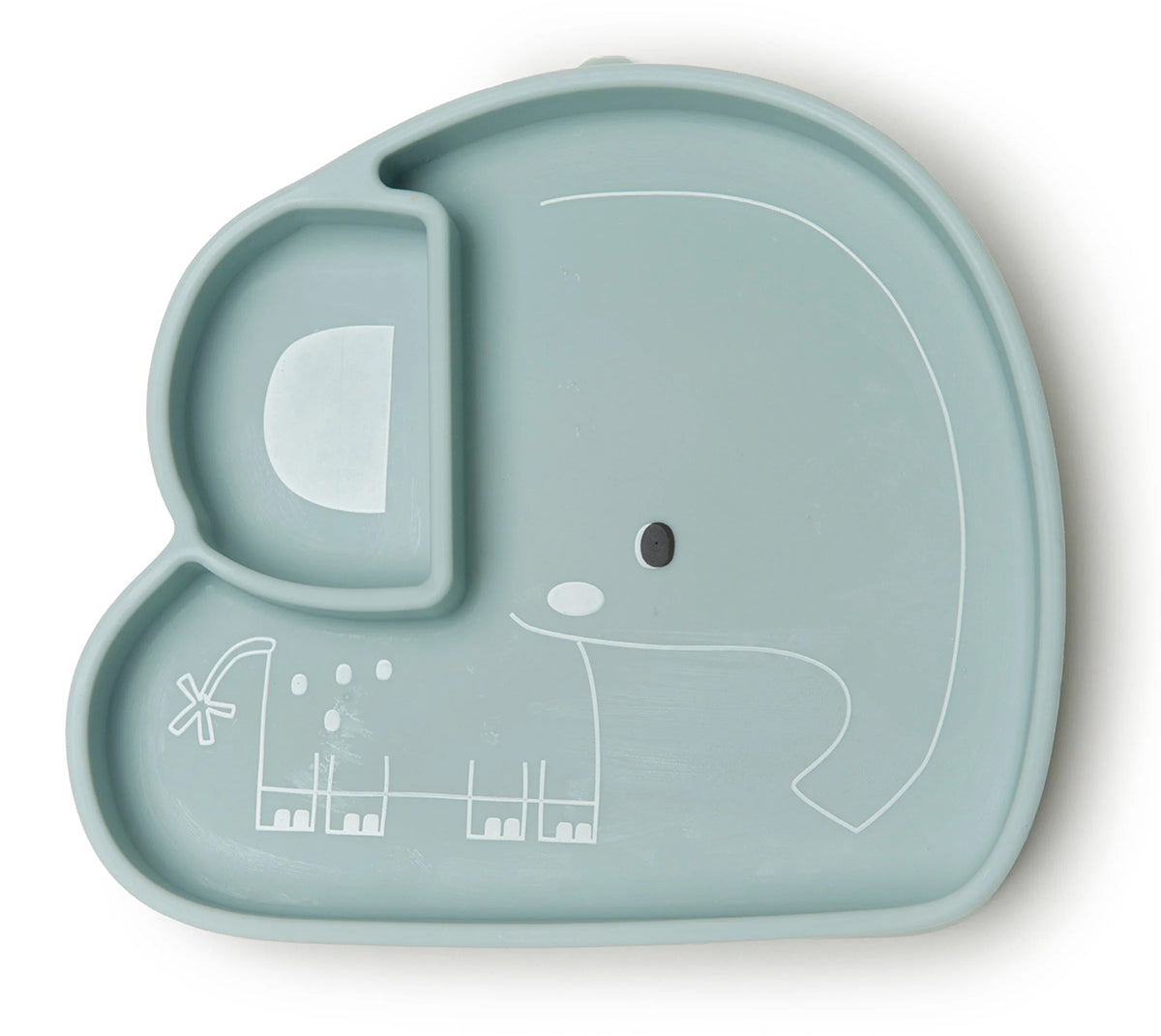 Loulou Lollipop Silicone Snack Plate - Born to be Wild - Elephant