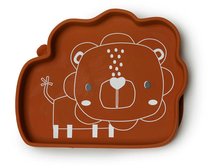 Loulou Lollipop Silicone Snack Plate - Born to be Wild - Lion