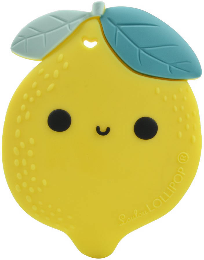 Loulou Lollipop Silicone Teether - Lemon