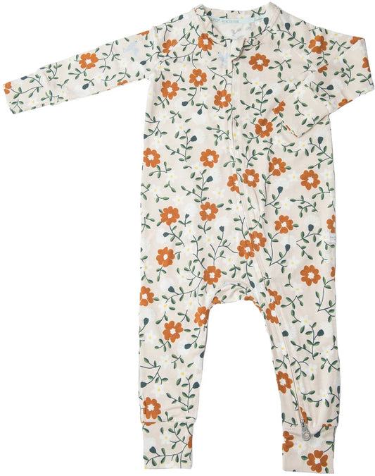 Loulou Lollipop Sleeper in TENCEL - Flower Vine (12-18 M)