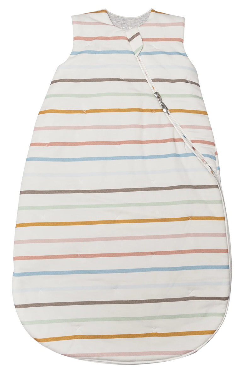 Loulou Lollipop SS23 TENCEL Sleep Bag 1.0 Tog - Pastel Stripes (0-6 M)