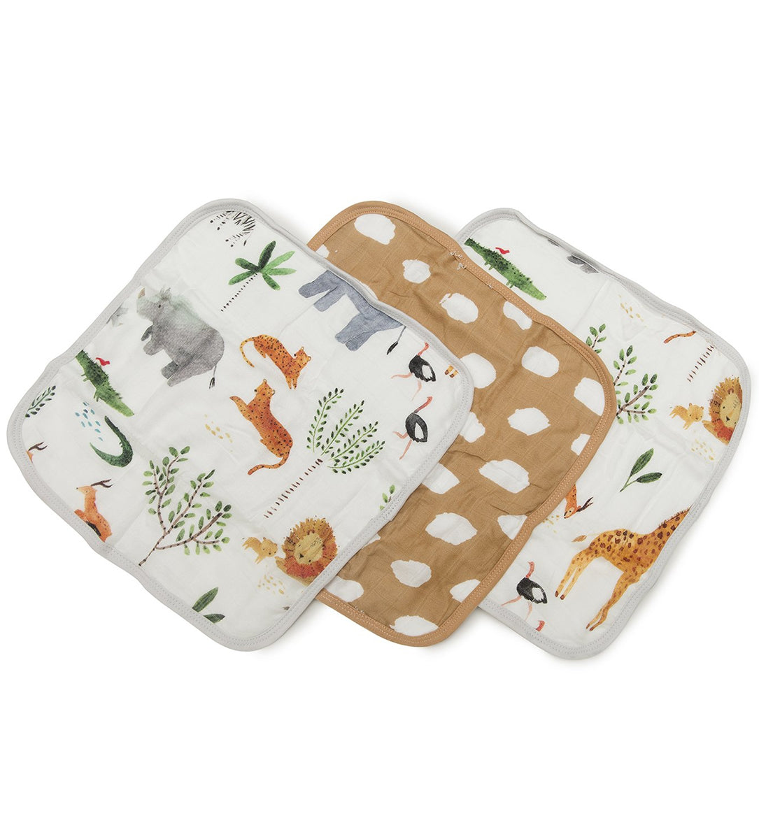 Loulou Lollipop Washcloth Set - Safari